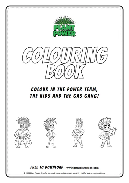 Plant Power Colouring Book cover